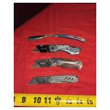 Assorted Utility Knives / Straight Razor Lot