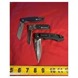 (3) Smith & Wesson Pocket Knives Lot
