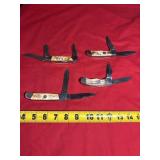 (4) White Tail Cutlery Pocket Knives Lot