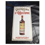 1930s St. Christophe Liquor Advertising Sign