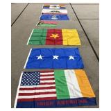 Assorted Nylon Yard Flags Lot