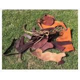 Assorted Scrap Leather Lot
