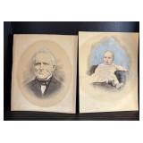 ORIGINAL Victorian Era Water Color Portraits Lot