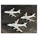 (3) Vintage Matchbox PAN AM Boeing 747 Diecast