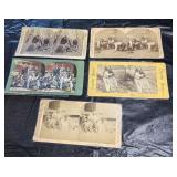 (5) Antique Black Americana Stereoview Cards