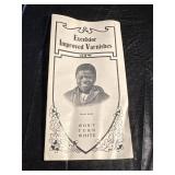 Excelsior Varnishes Flyer - Black Americana