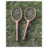 Vintage Wooden Tennis Rackets
