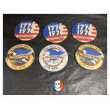 Assorted USA Bicentennial Pinback Buttons