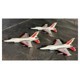 (3) Vintage Road Champ F-16 Diecast Jets