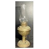 Antique Ornate Brass Oil Lamp