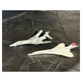 (2) Vintage Corgi Diecast Jets