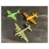 (3) Vintage Diecast Planes Lot