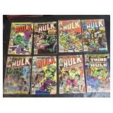 (8) Assorted Vintage HULK Comic Books Lot