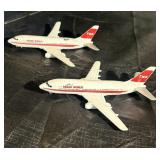 (2) Vintage Ertl TWA Airlines Diecast Jets
