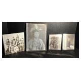 Assorted Native American Metal Photos Lot