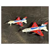 (2) Vintage General Dynamics Diecast USAF Jets