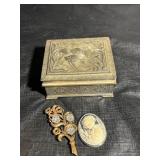 Vintage Fish Jewelry Box - Japan w/ Contents