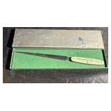 Vintage Earnest Machine Letter Opener / Knife