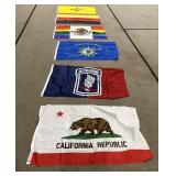 Assorted Nylon Yard Flags Lot