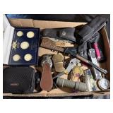 Assorted Collectibles Lot - Knives - Pocket Watch