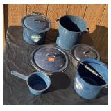 Large Vintage Graniteware  Kitchen Lot