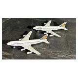 (2) Vintage Matchbox Lufthansa Diecast Jets