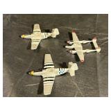 (3) Vintage ZEE Dyna-Flites Diecast Planes