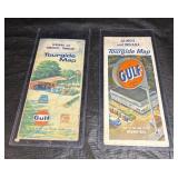 Vintage GULF Gas Station Maps Lot