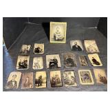 (18) Antique Tintype Photos Lot