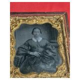 Antique Encased Ambrotype Lady Photo