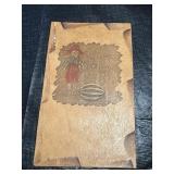 Black Americana Leather Postcard