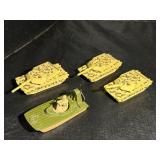 Vintage Matchbox Army Tanks / Swamp Rat Lot