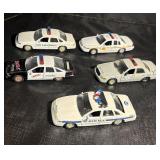 Vintage Assorted Police Car Diecast Lot