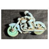 Vintage Auburn Rubber Motorcycle Toy