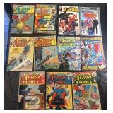 (11) Assorted Vintage Superman Comic Books Lot
