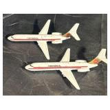 (2) Vintage Ertl CONTINENTAL Airlines Diecast Jets