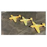 (3) Vintage P-40 Flying Tiger Diecast Jets