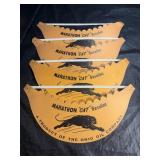 (4) NOS Vintage Marathon Cat Gas Ohio Oil Visors