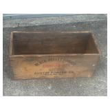Wooden Dovetail Austin Black Powder Crate Box