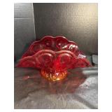 LE Smith Glass Red Moon and Starts Banana Bowl