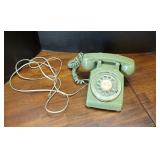 Vintage Stromberg Carlson Rotary Green Phone