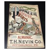 1899 PIONEER PREPARED PAINTS Almanac