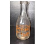 Vintage BEDFORD DAIRY Quart Milk Bottle - Indiana