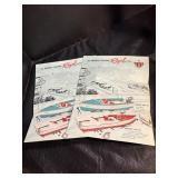 (2) 1950s Arkansas Traveler Boat Brochures