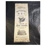 1917 Kentucky WRG / GAR Ribbon - Williamsburg, KY