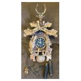 Vintage German Black Forest Hunting Cuckoo Clock