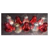 Assorted Vintage Chrome Plastic Christmas Bells