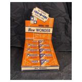 Vintage NOS NEW WONDER Razor Blades Box - FULL