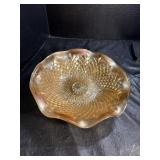 Vintage Marigold Carnival Glass Bowl