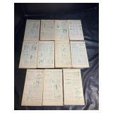 (11) 1952 Nabisco Straight Arrow Cards -  Indians